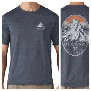 NWT Patagonia Men’s Capilene Cool Daily Shirt Sz S — Chouinard Crest Blue